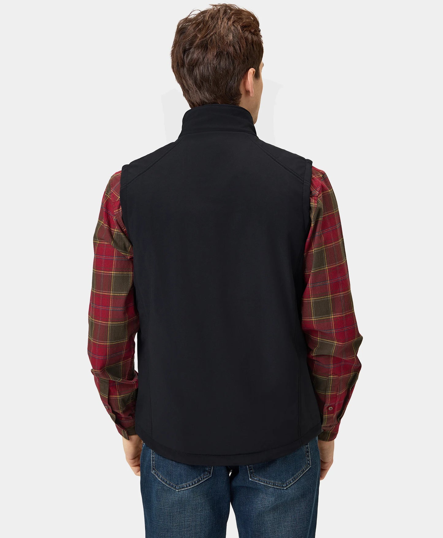 Men's Heated Softshell Vest - Black / Gray