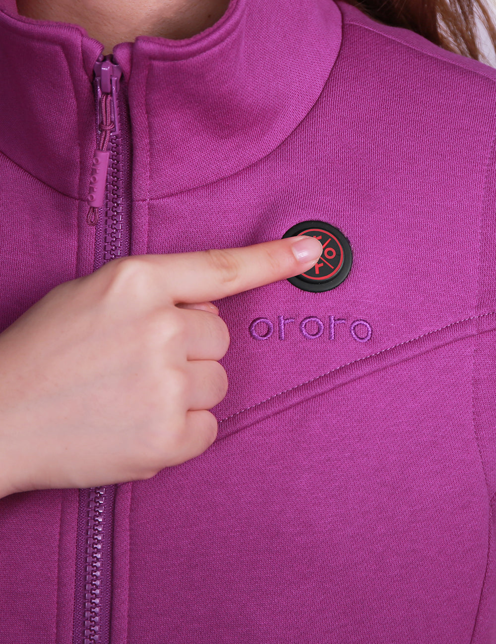 Women's Heated Fleece Vest - Gray