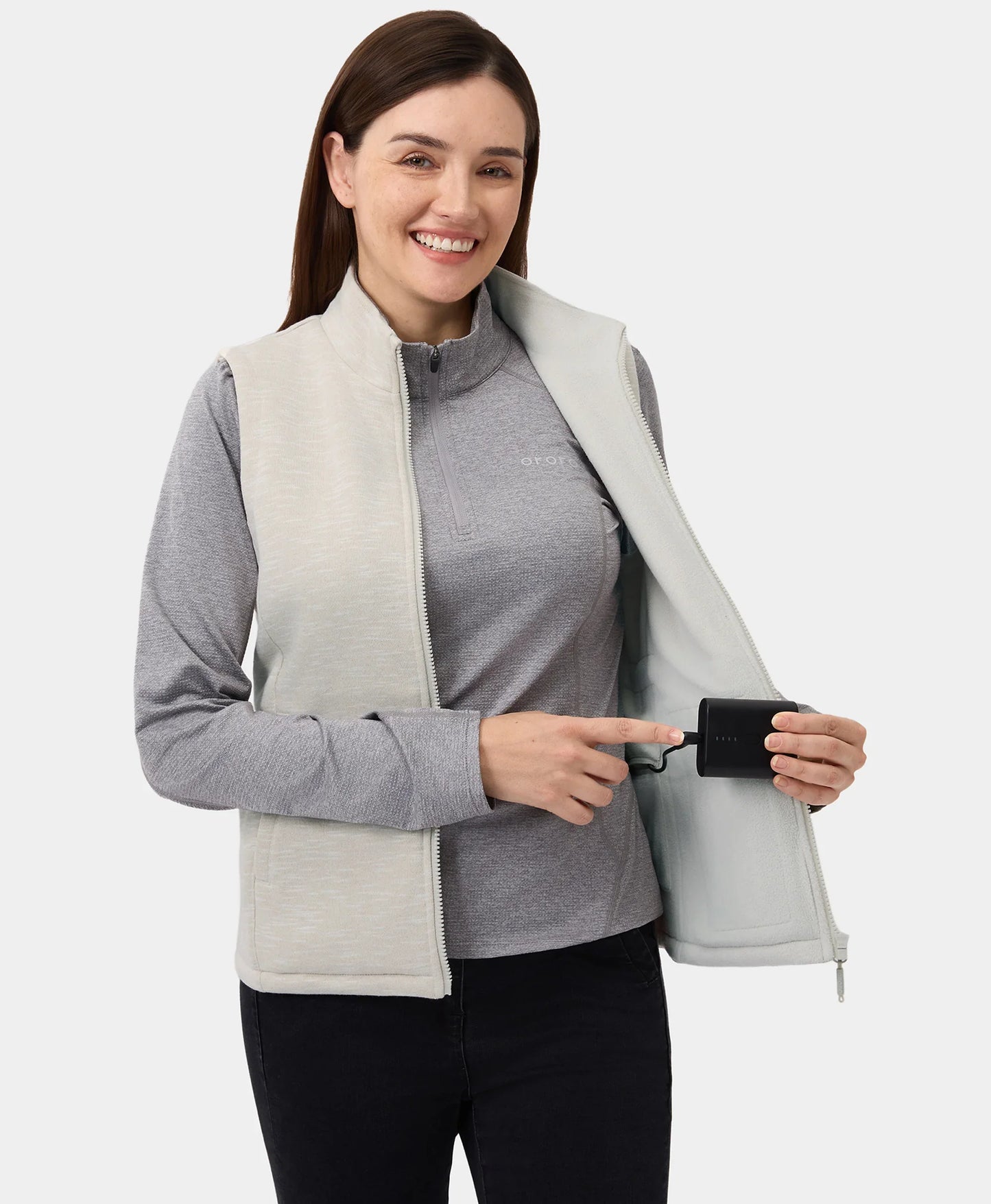 Women's Heated Fleece Vest - New Colors