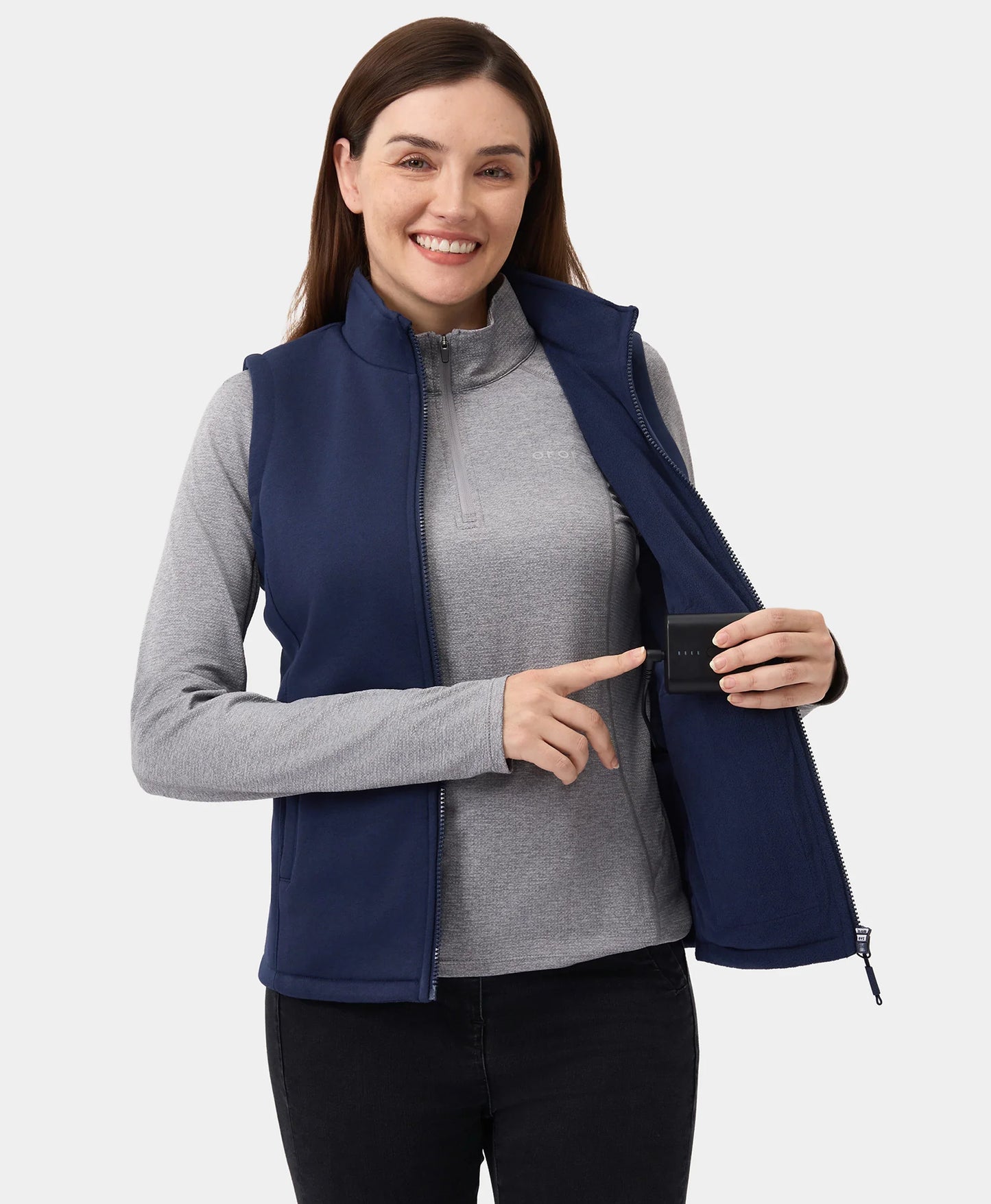 Women's Heated Fleece Vest - New Colors