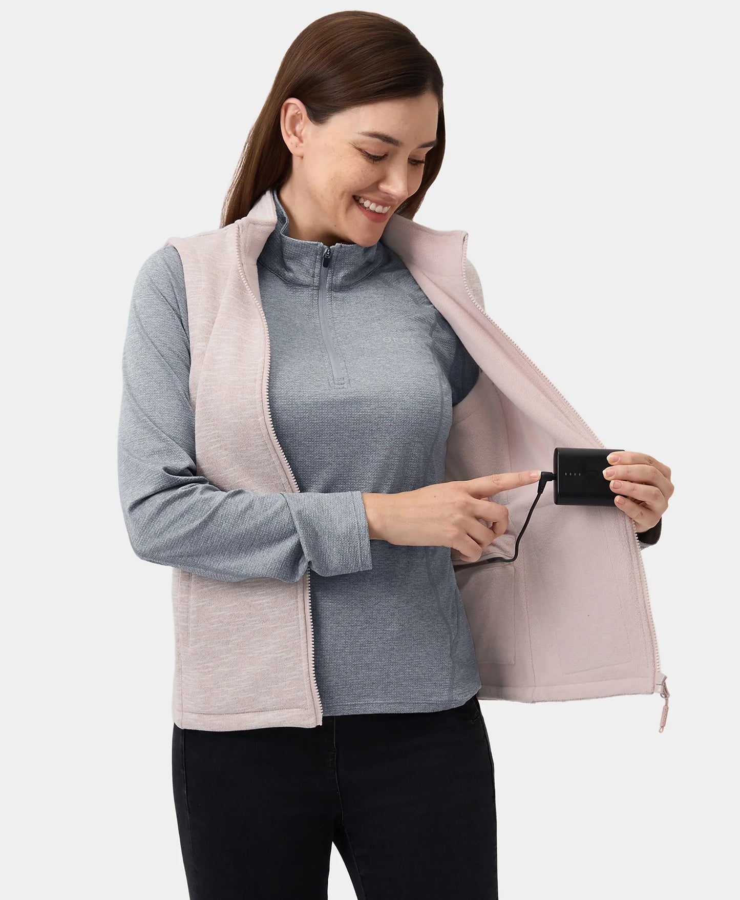 Women's Heated Fleece Vest - New Colors