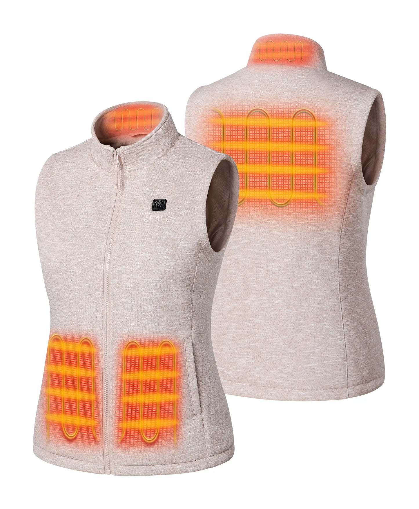 Women's Heated Fleece Vest - New Colors