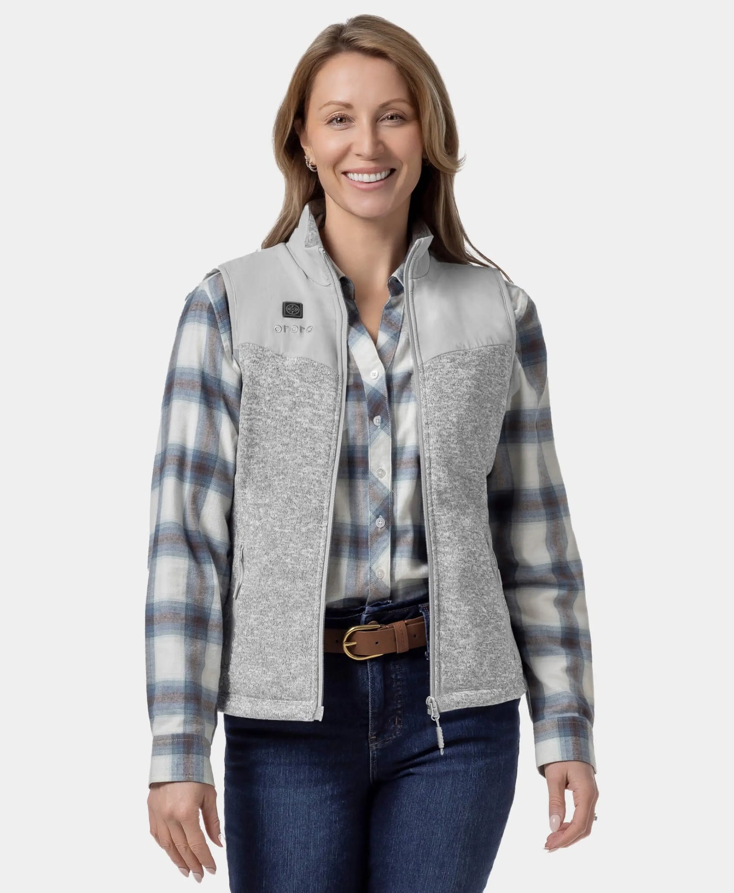 Augusta Women's Heated Sweater Fleece Vest