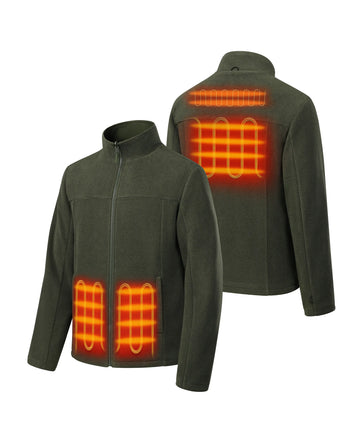 Four heating zones: left & right pockets, upper back and mid-back Four heating zones: left & right pockets, upper back and mid-back