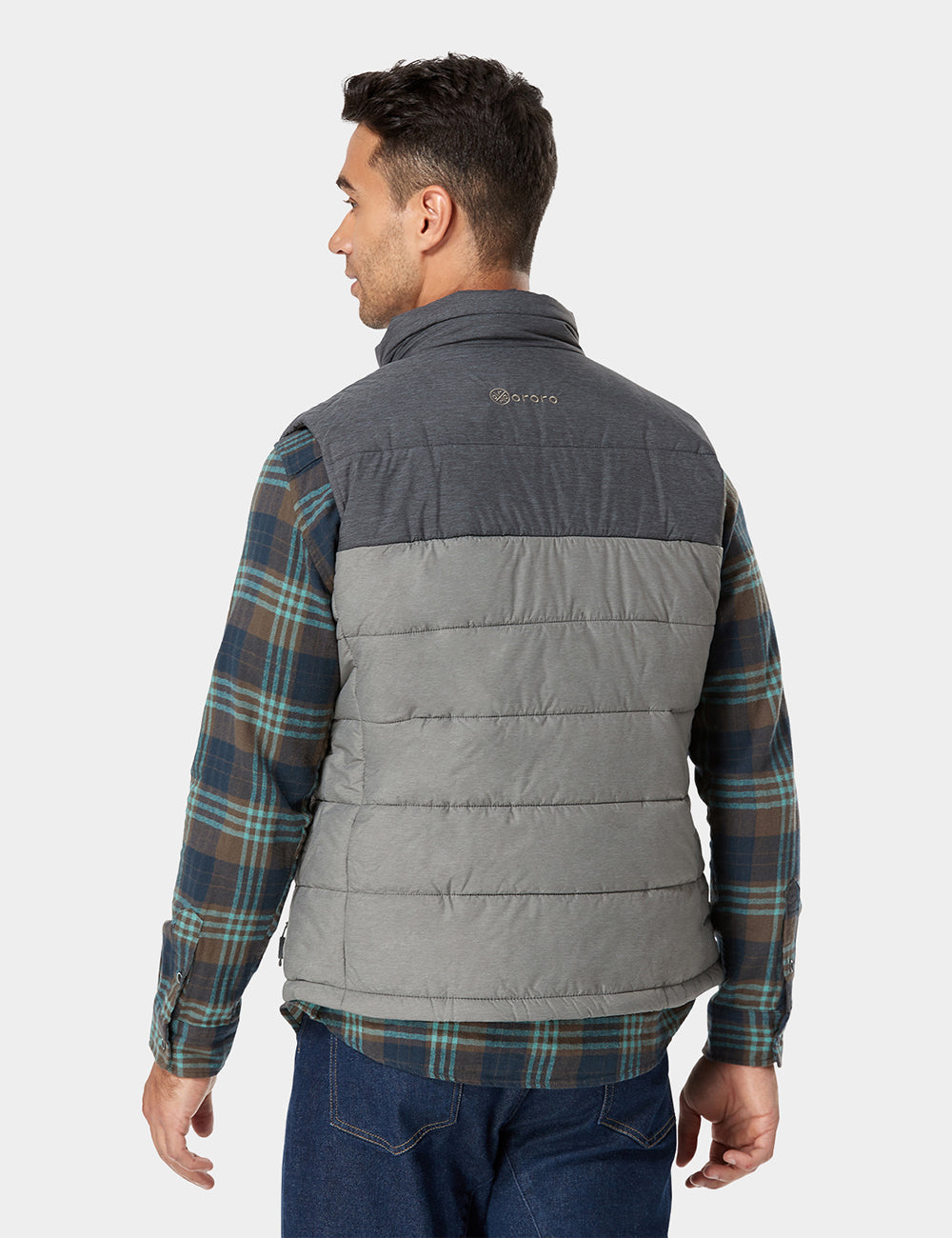 Men's Classic Heated Vest - Flecking Gray / Blue