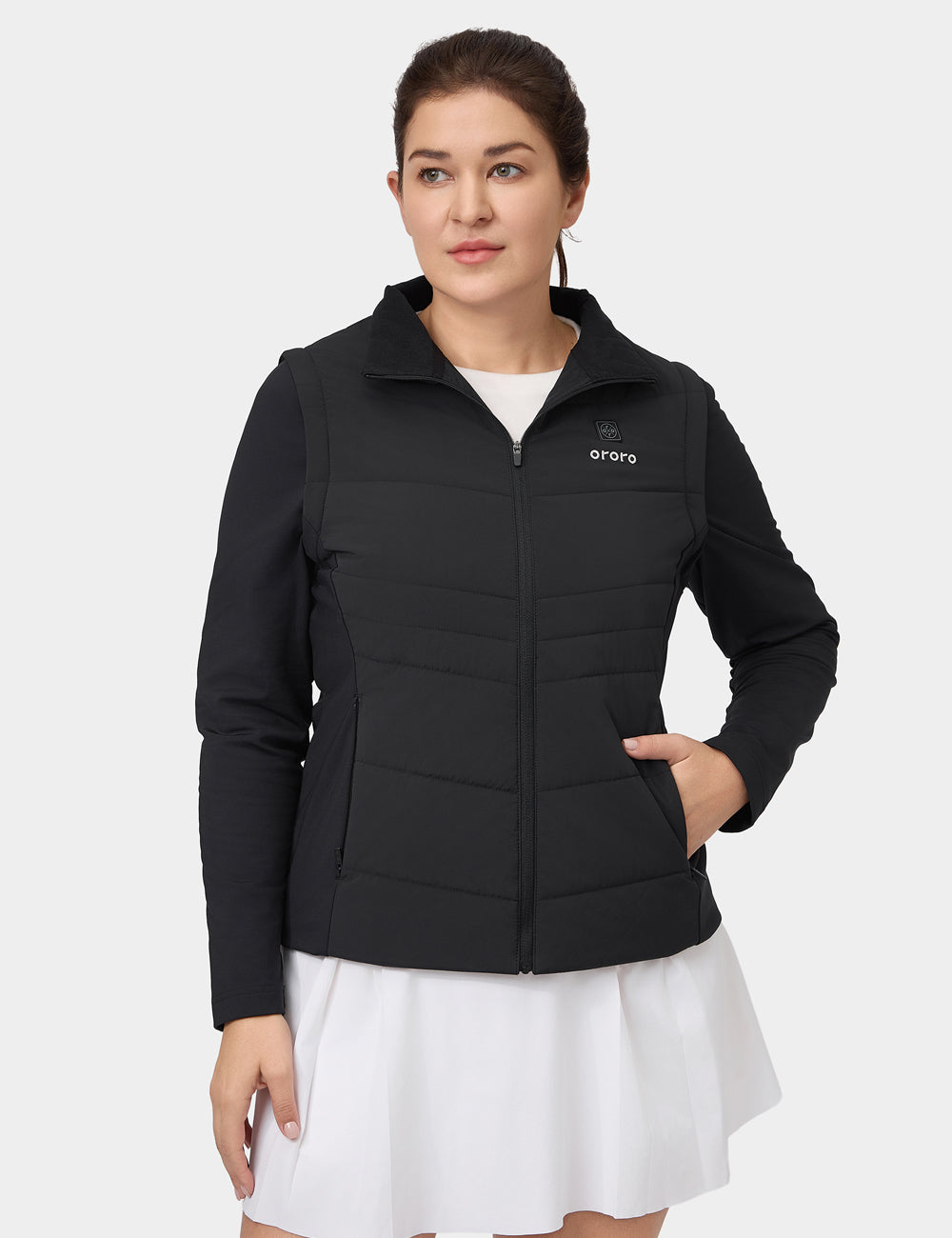 Turnberry Women's Heated Golf Jacket with Zip-off Sleeves