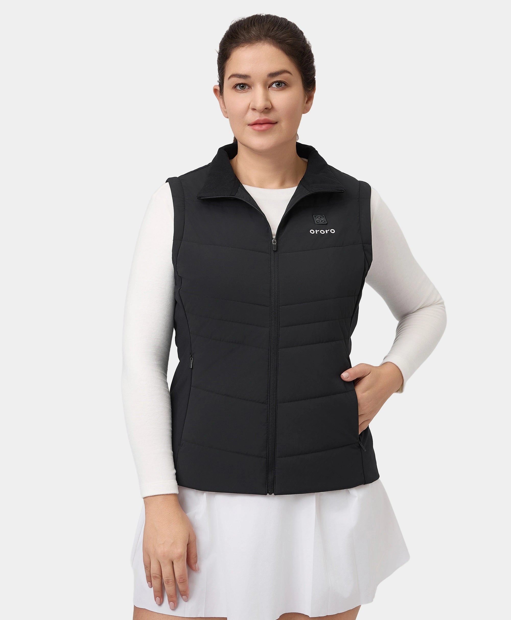 Veste de golf chauffante Turnberry pour femme avec manches amovibles, Thumbnail 8