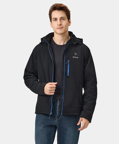 Men's Heated Jacket (4 Heating Zones) - Black & Blue