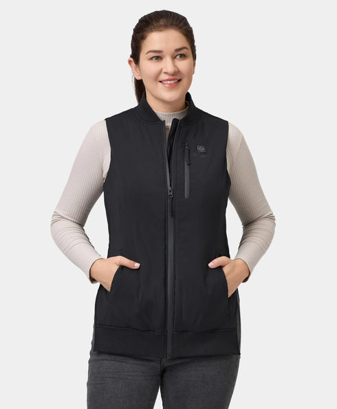 Blair Women's Heated Long Bomber Vest ,view 1