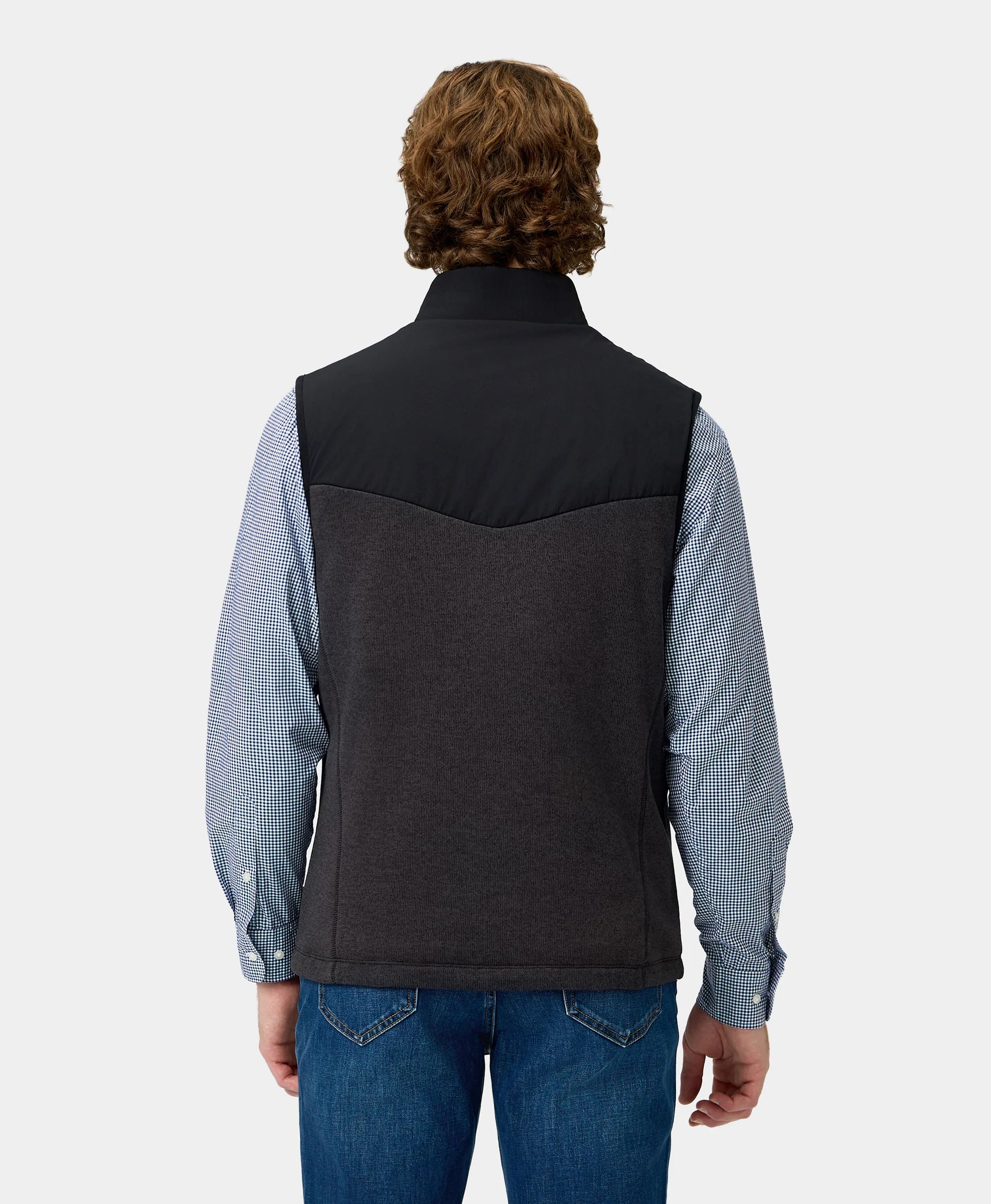 Augusta Men's Heated Sweater Fleece Vest, Thumbnail 19