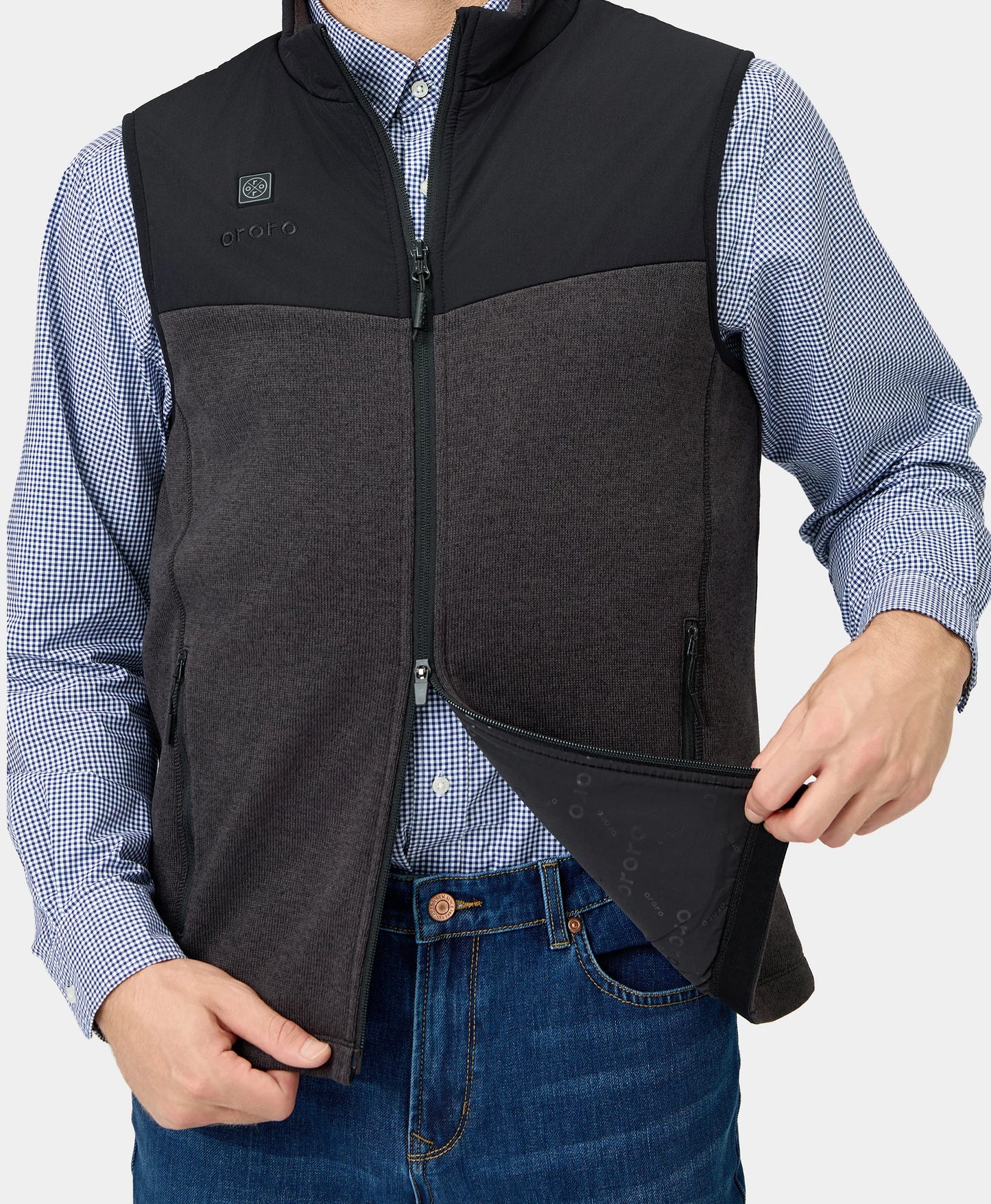 Augusta Men's Heated Sweater Fleece Vest