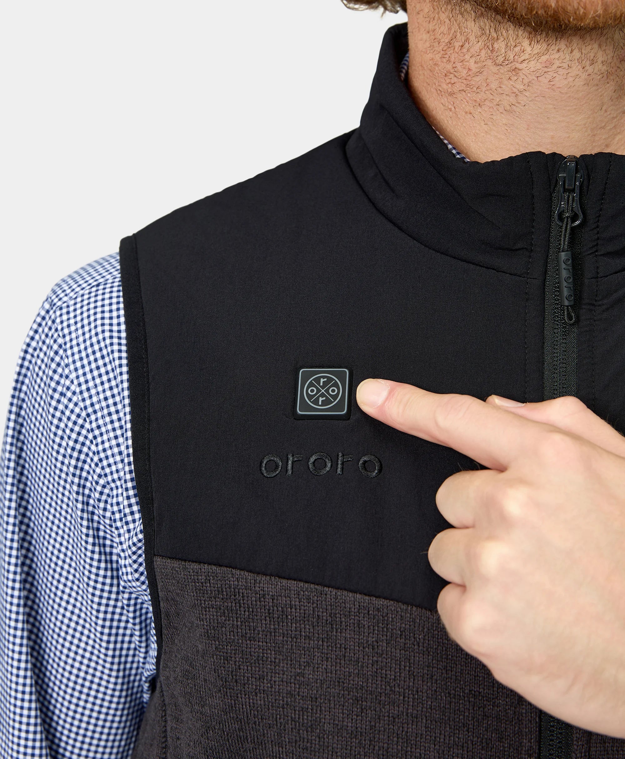 Augusta Men's Heated Sweater Fleece Vest, Thumbnail 21
