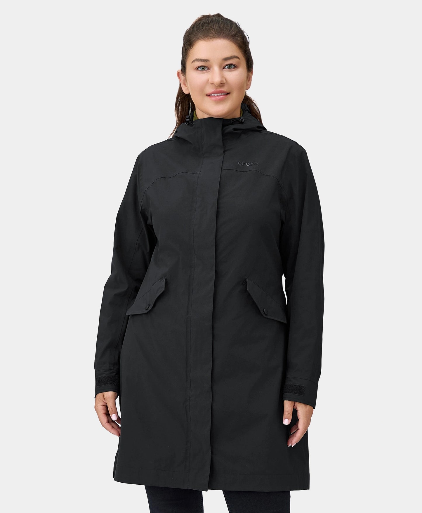 Downtown Women's Heated Rain Trench