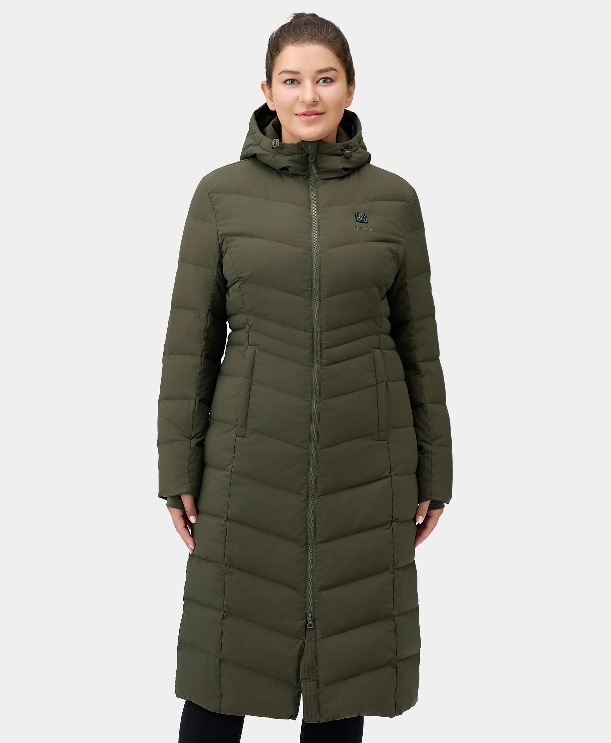 SOHO Women's Heated Down Parka Jacket, Thumbnail 20