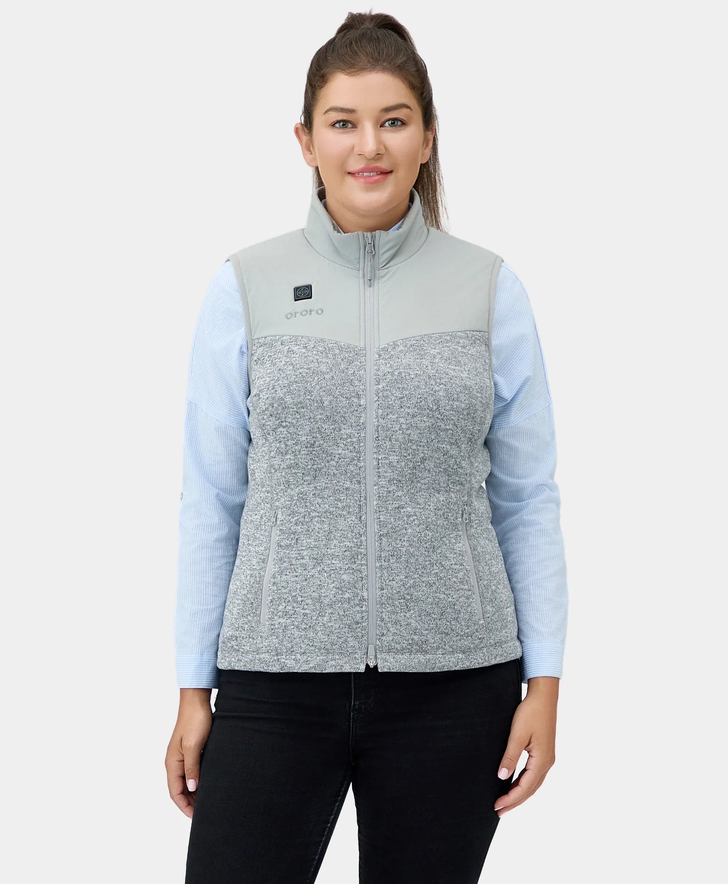 Augusta Women's Sweater Heated Fleece Vest