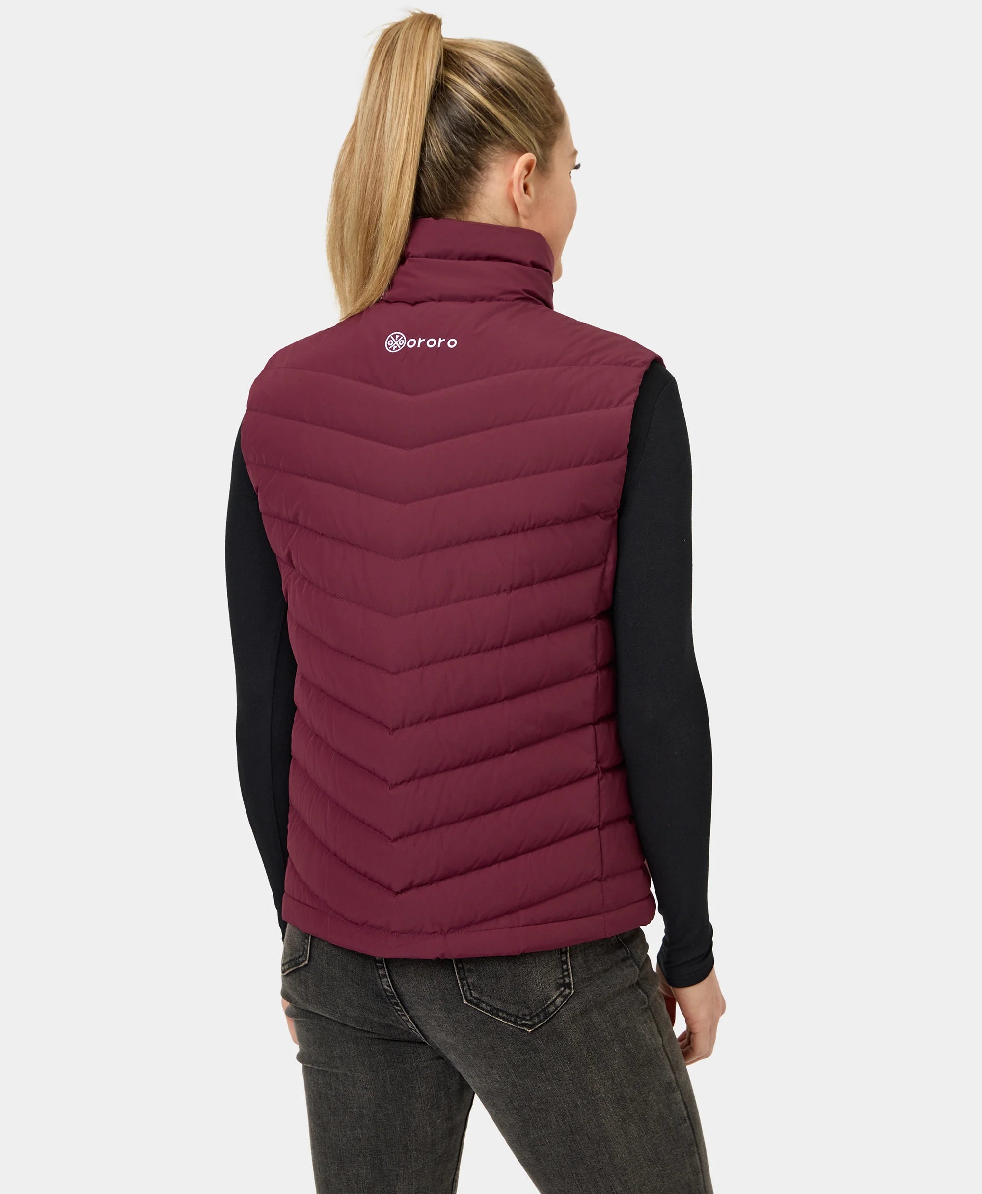 Women's Heated Lightweight Down Vest - All Colors, Thumbnail 16