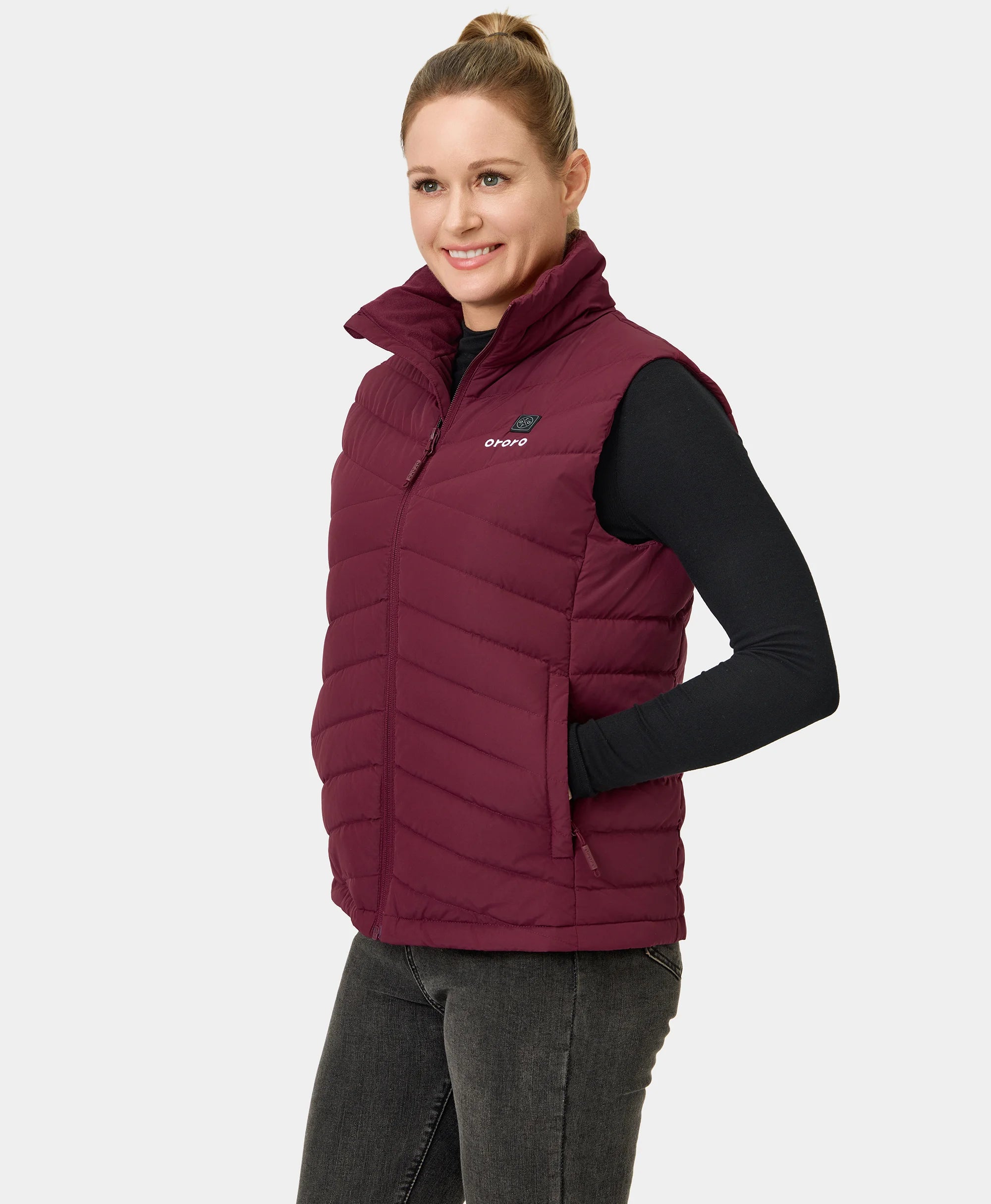 Women's Heated Lightweight Down Vest - All Colors, Thumbnail 15