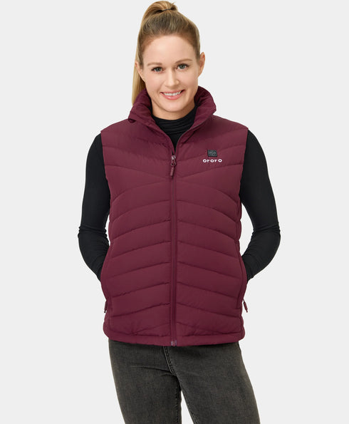 Women's Heated Lightweight Down Vest - All Colors ,view 1