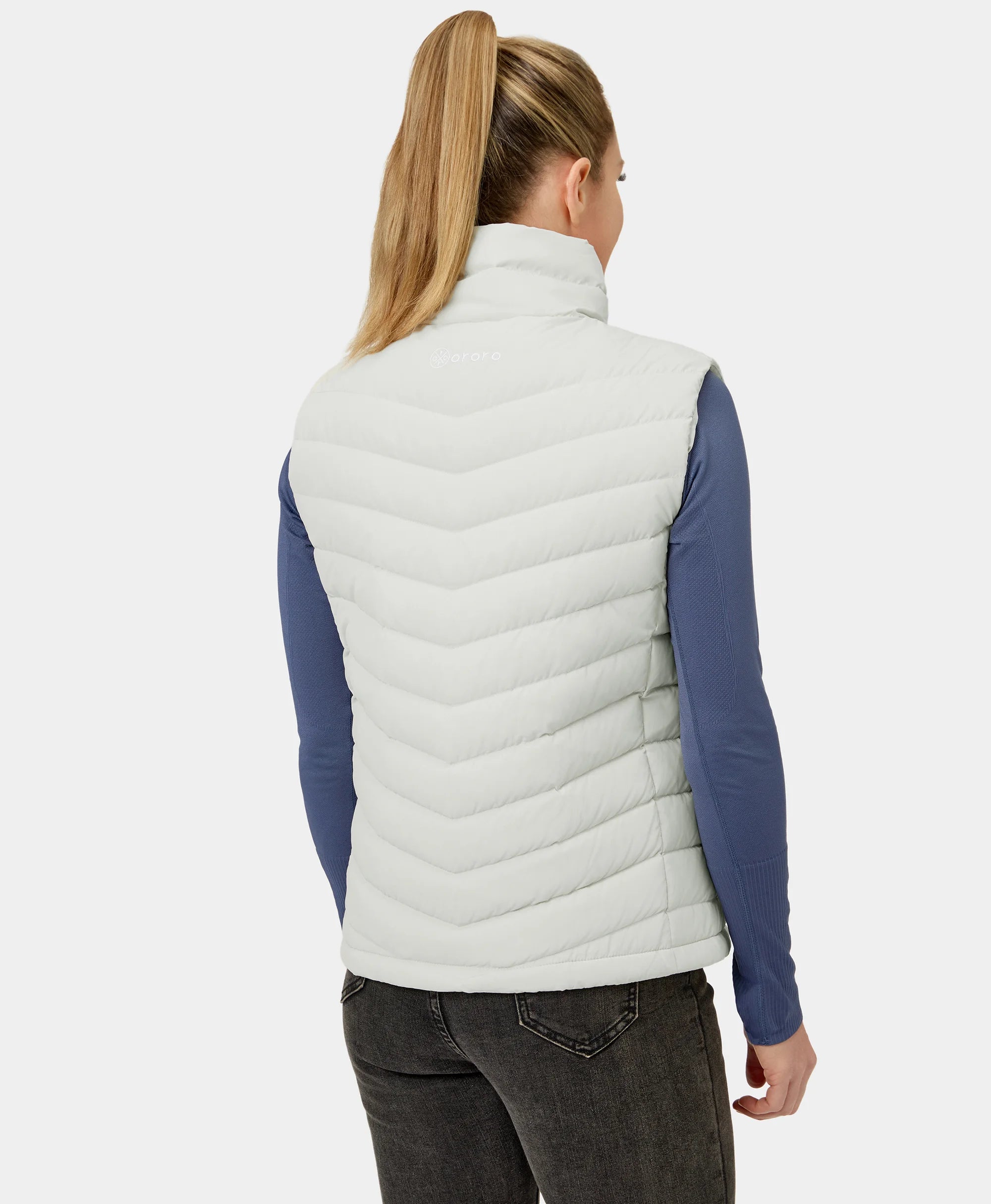 Women's Heated Lightweight Down Vest - All Colors, Thumbnail 5