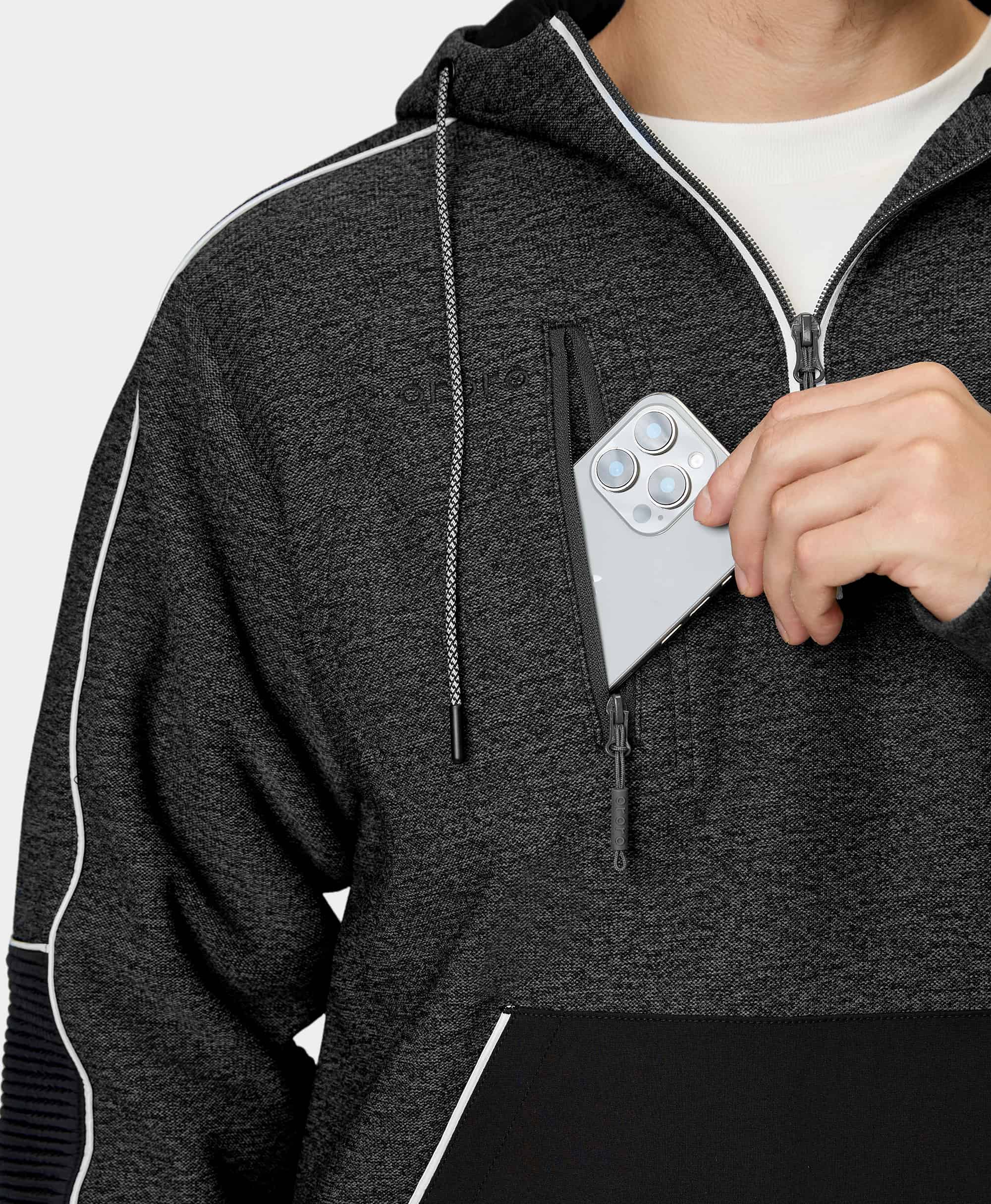 Wayne Men's 5-Zone Heated Hoodie Pullover, Thumbnail 10