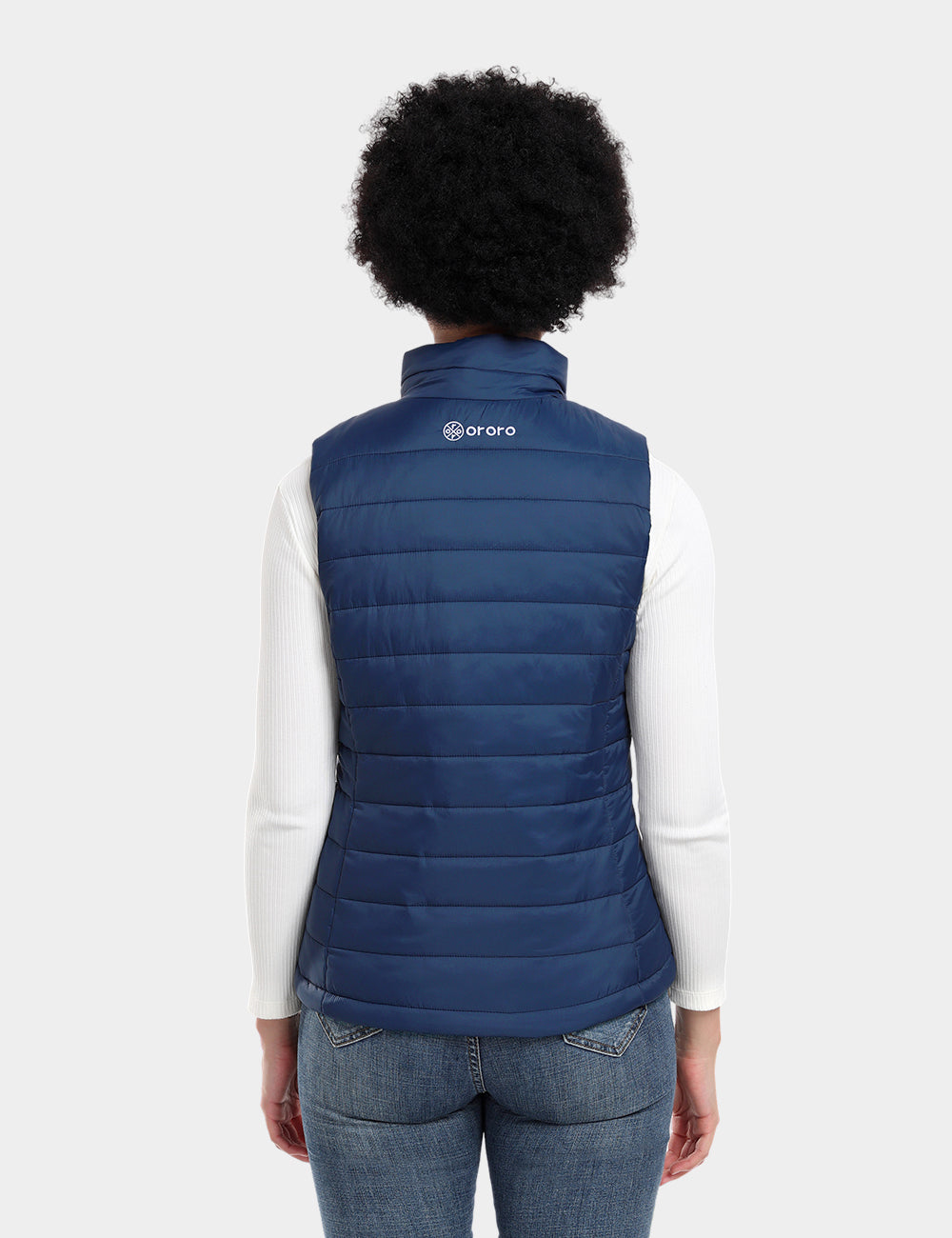 Women's Classic Heated Vest - Gray / White / Blue, Thumbnail 27