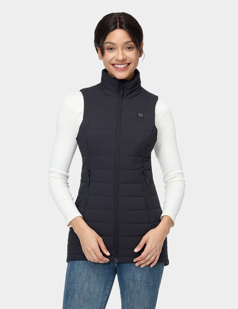 (Open-box) "Tribeca" Women's Heated Long Puffer Vest ,view 2