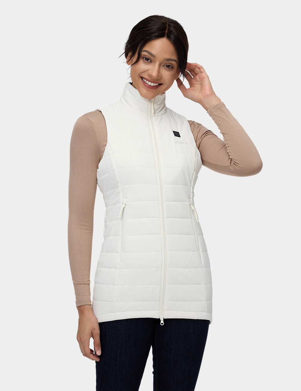 "Tribeca" Women's Heated Long Puffer Vest, Thumbnail 28