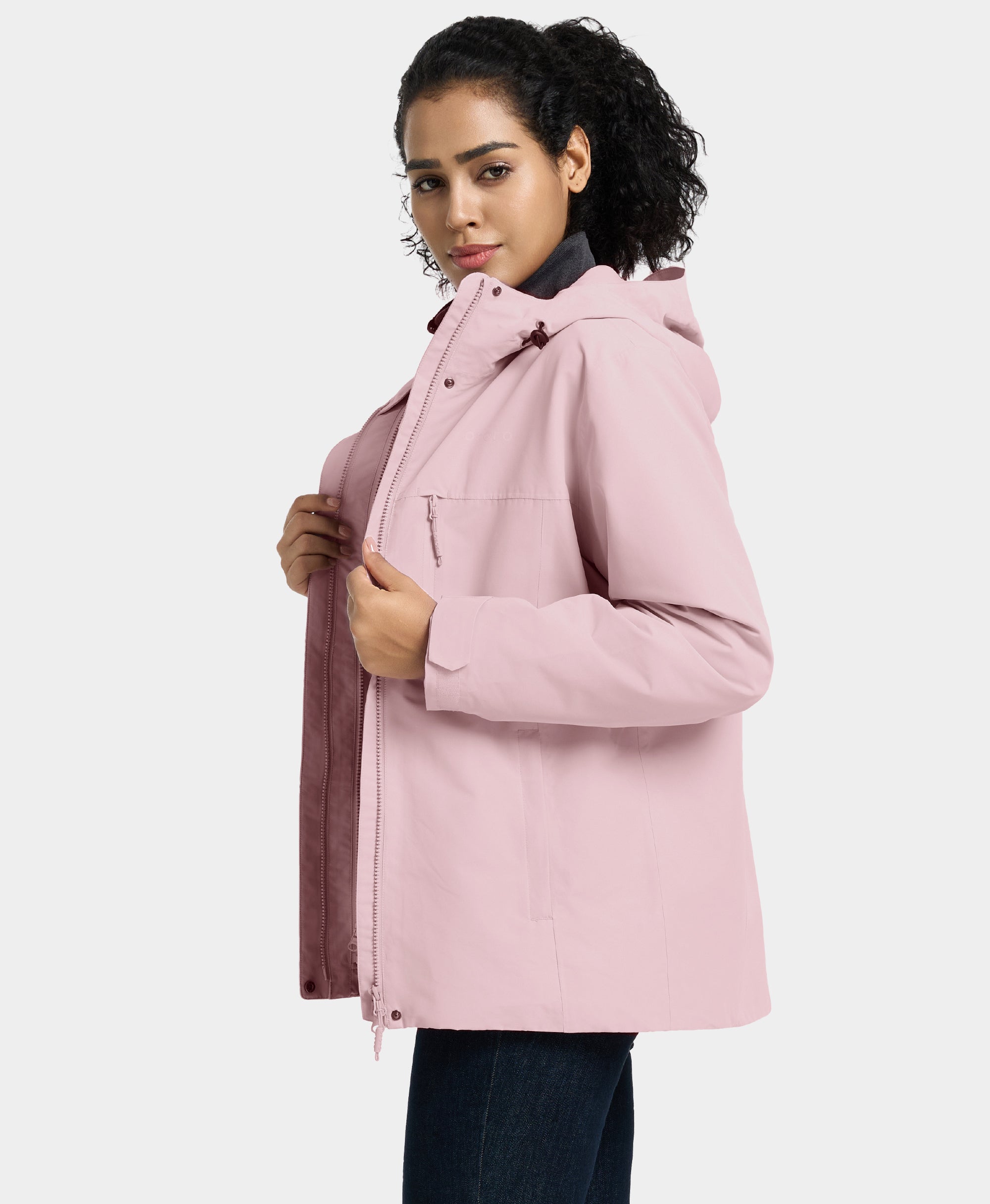 River Ridge Women's Hooded Waterproof Shell Jacket, Thumbnail 6