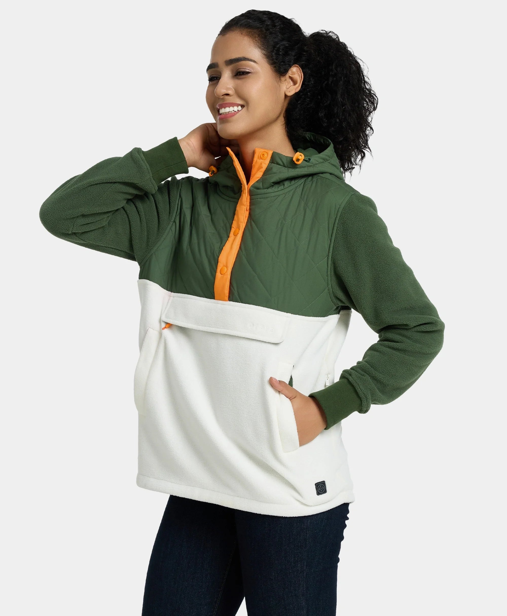 Daybreak Women's Colorblock Heated Anorak, Thumbnail 8