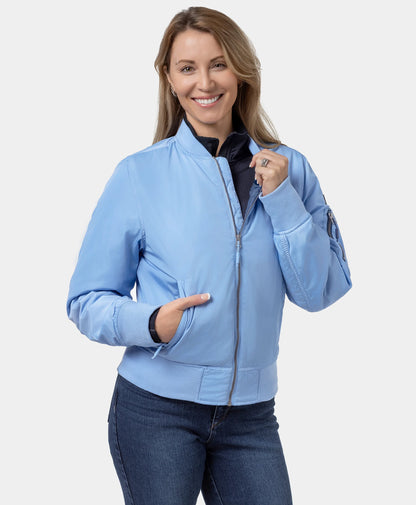 Cityscape Women's Heated Bomber Jacket