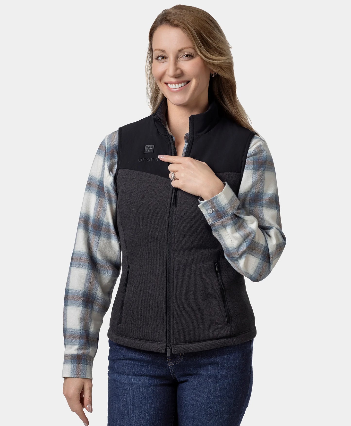 Augusta Women's Heated Sweater Fleece Vest