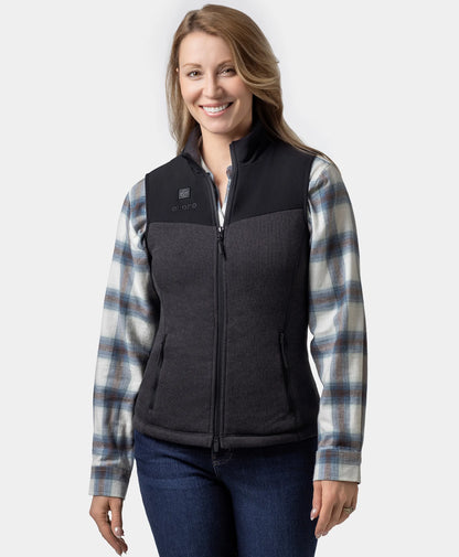 Augusta Women's Heated Sweater Fleece Vest