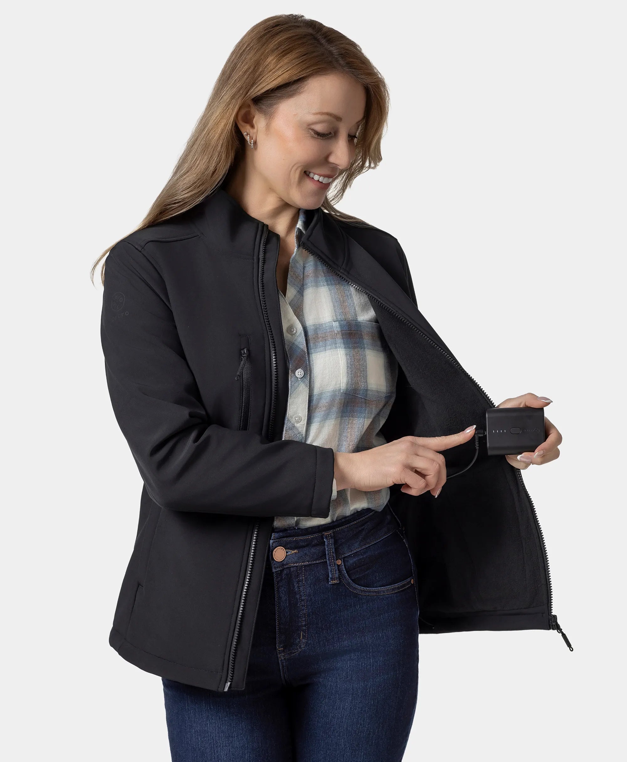 Maverick SureWarm® Women's 6-Zone Dual-Control Heated Softshell Jacket, Thumbnail 23