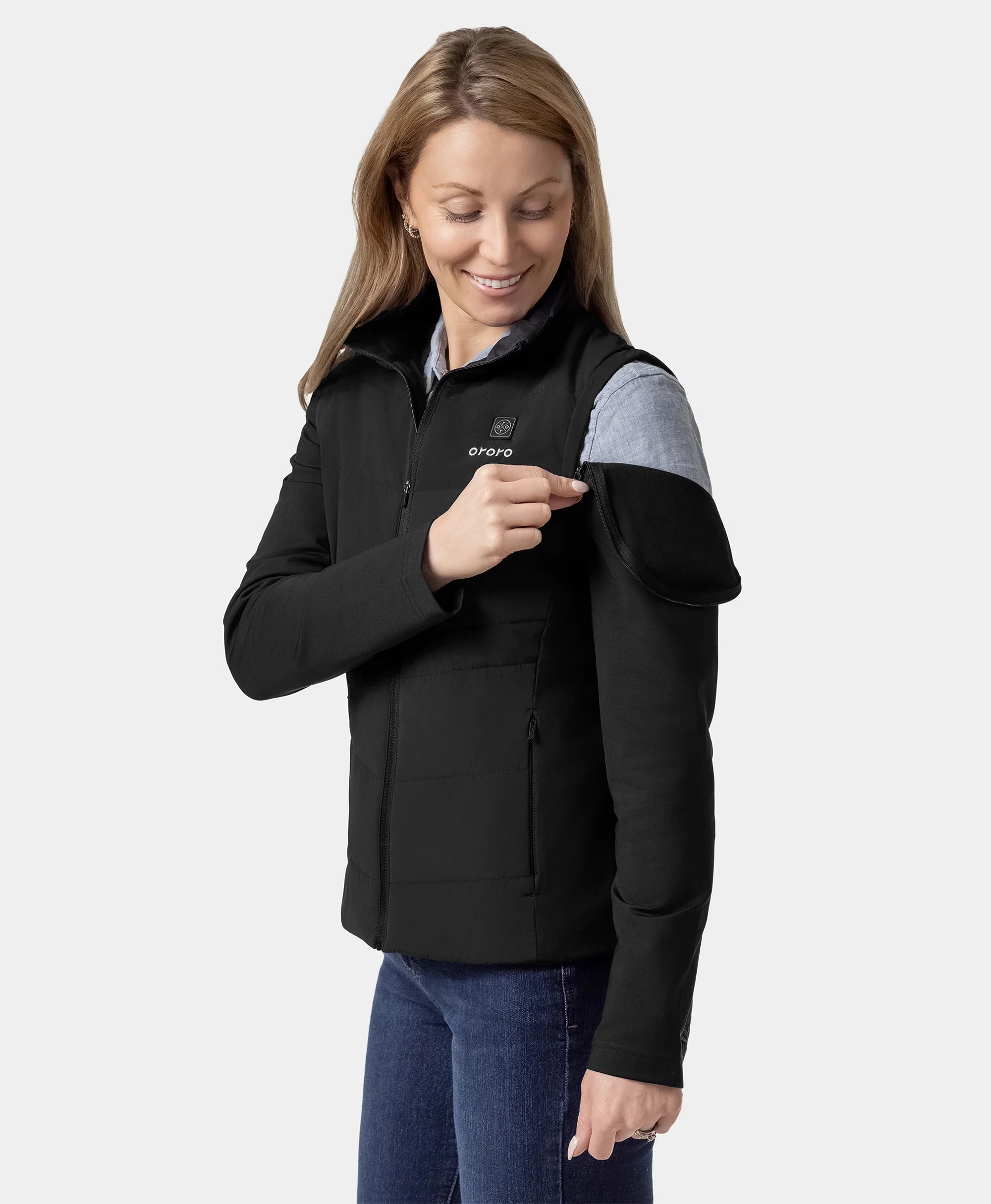 Veste de golf chauffante Turnberry pour femme avec manches amovibles, Thumbnail 7