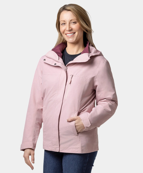 River Ridge Women's  3-in-1 Heated Jacket - Pink ,view 2