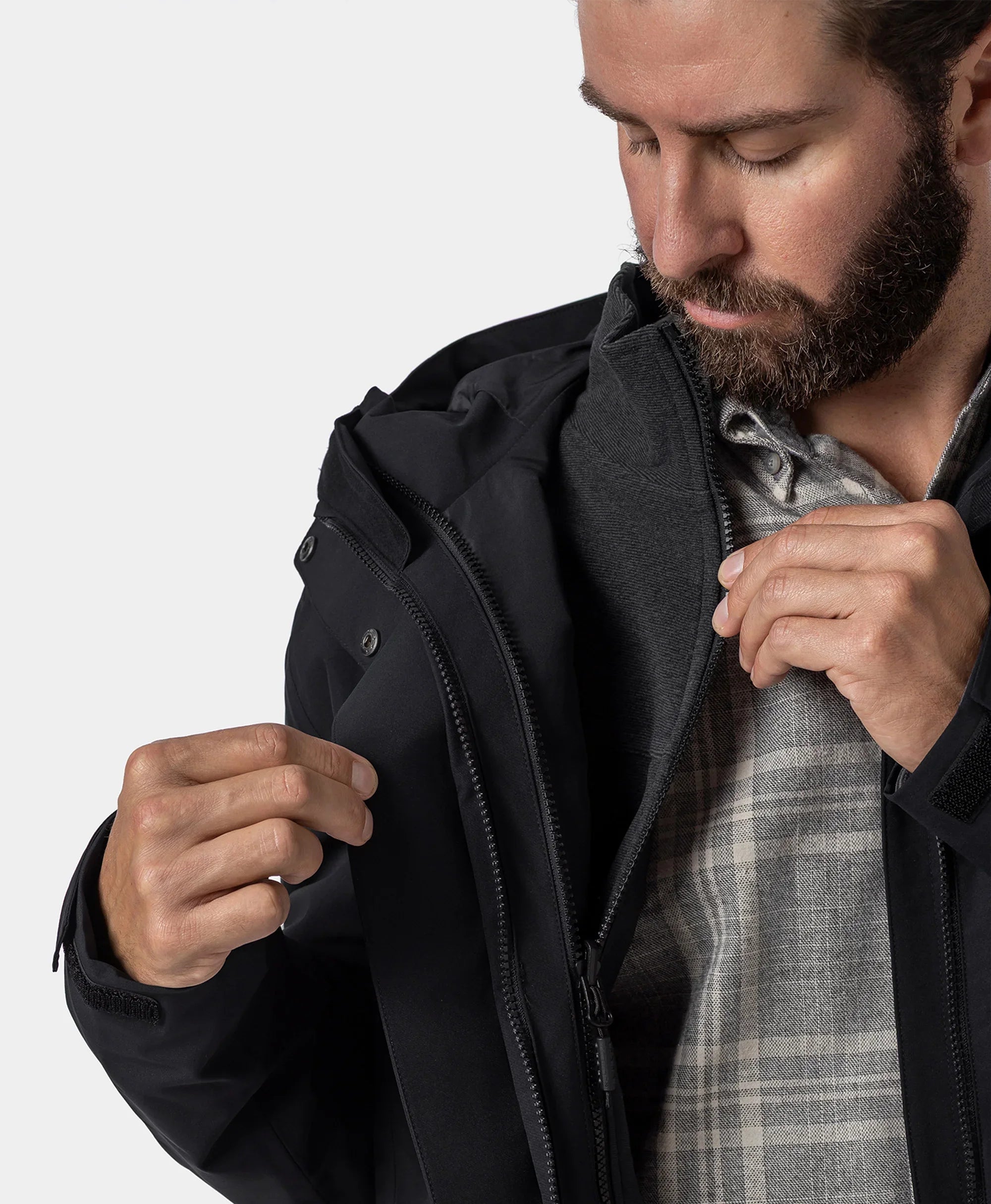 Final Sale - River Ridge Men’s 3-in-1 Waterproof Shell Jacket (Non-heated), Thumbnail 12