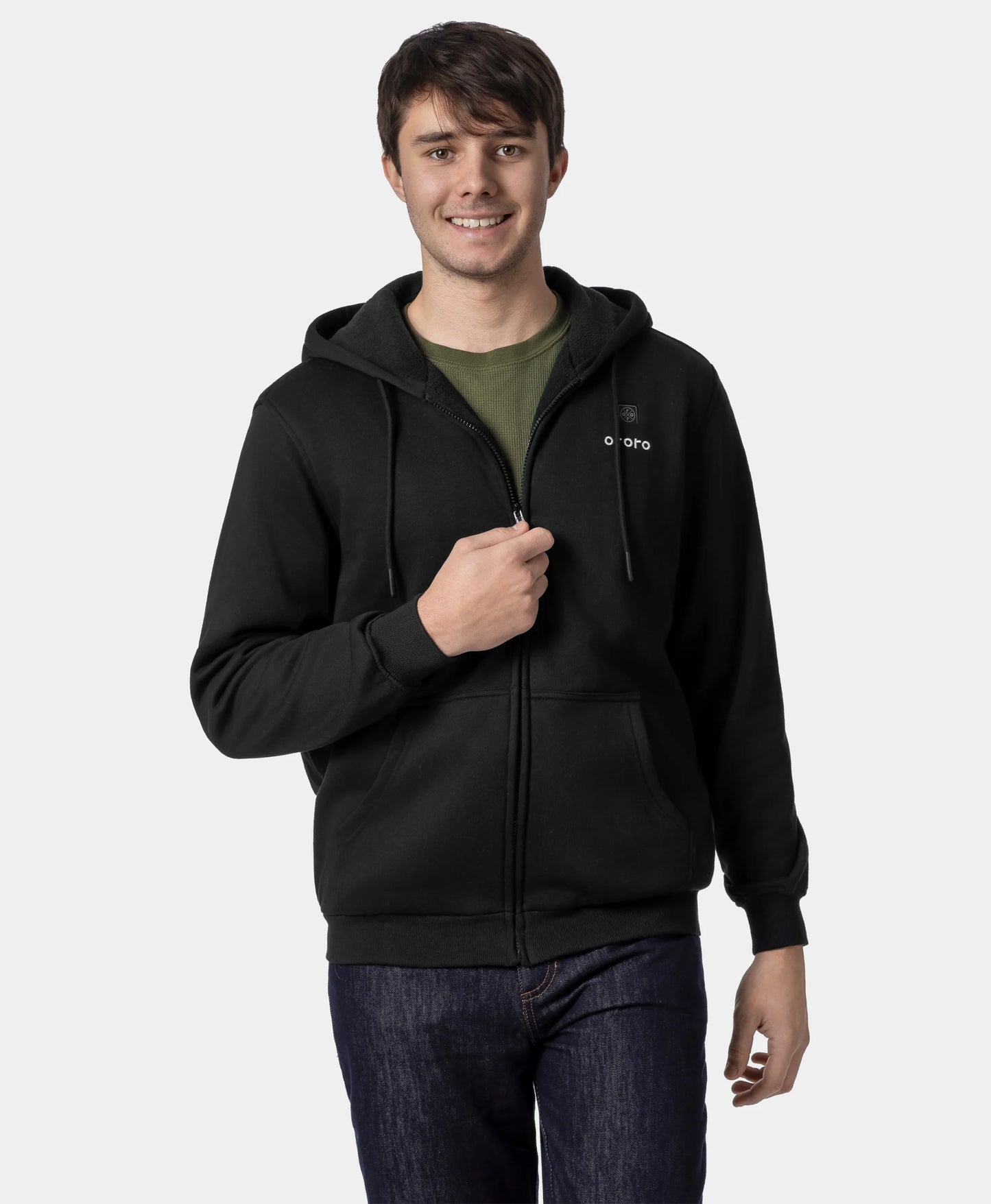 Sweat à capuche polaire chauffant unisexe 4 zones Element