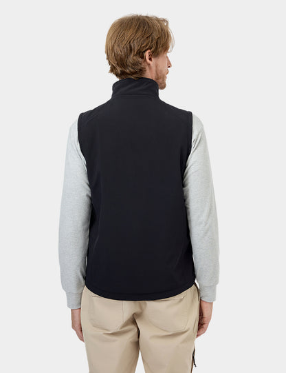 Men's Heated Softshell Vest - Black / Gray