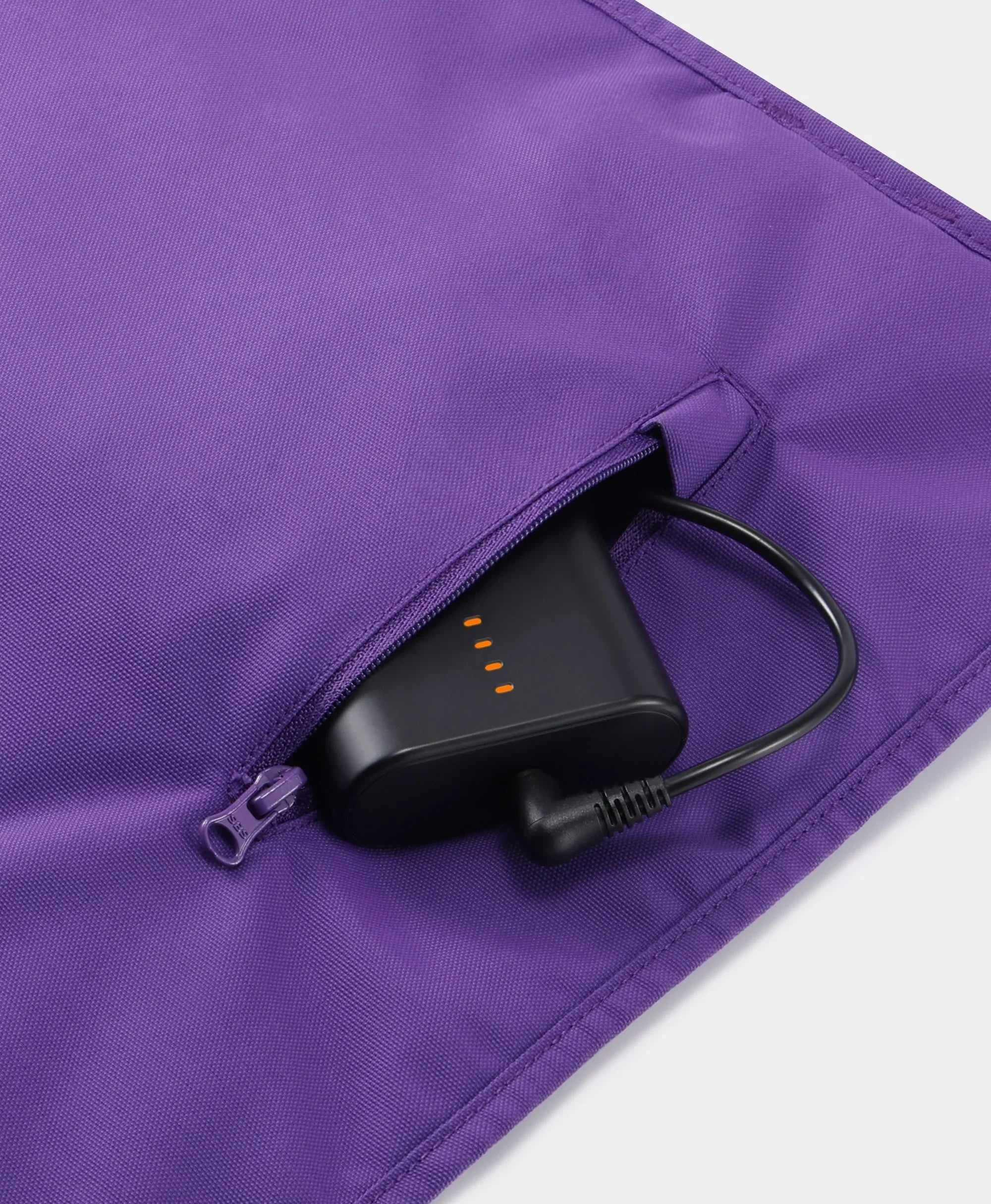 Hidden external battery pocket