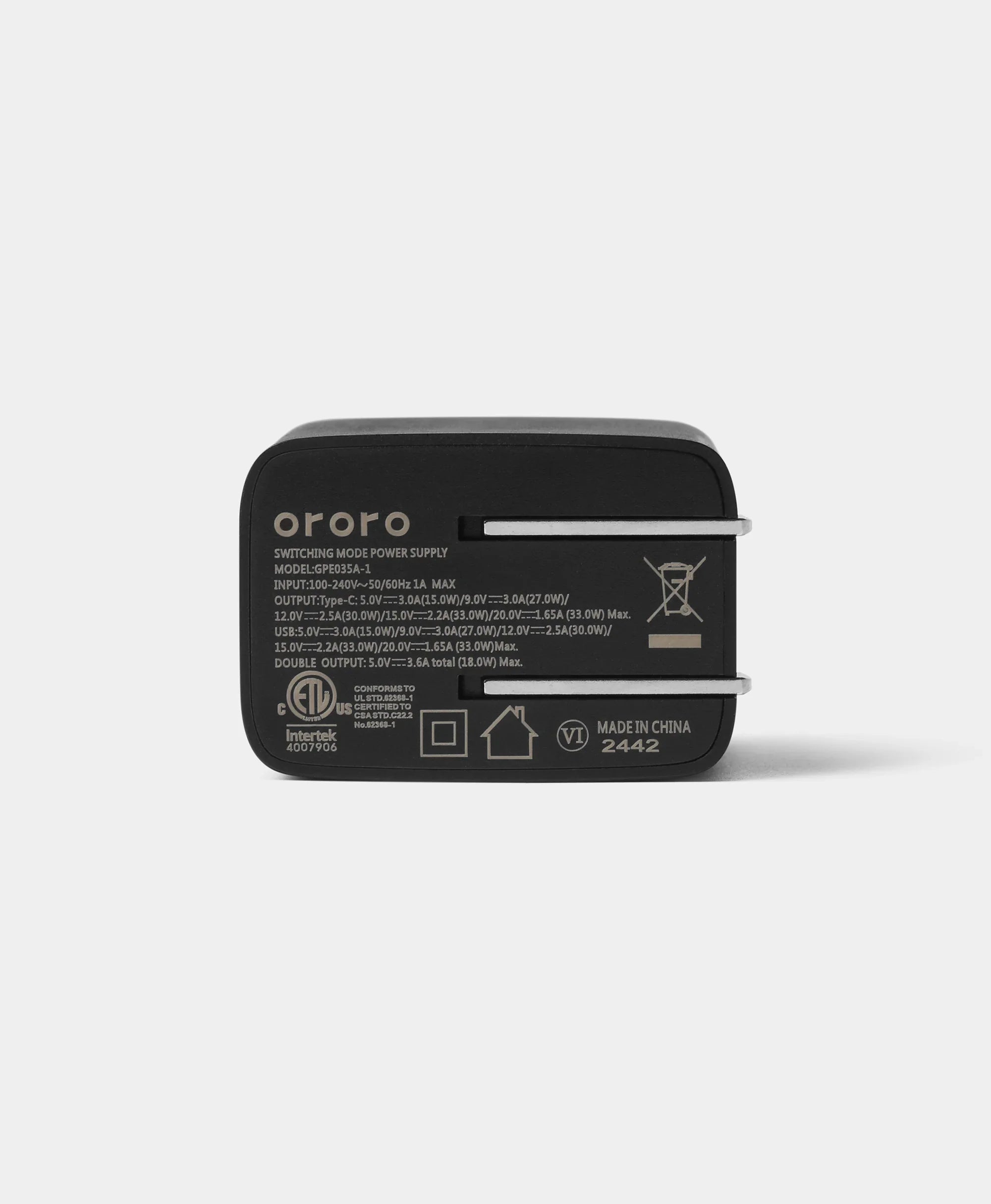 33W Dual Port Battery Charger (US / CA Plug), Thumbnail 4
