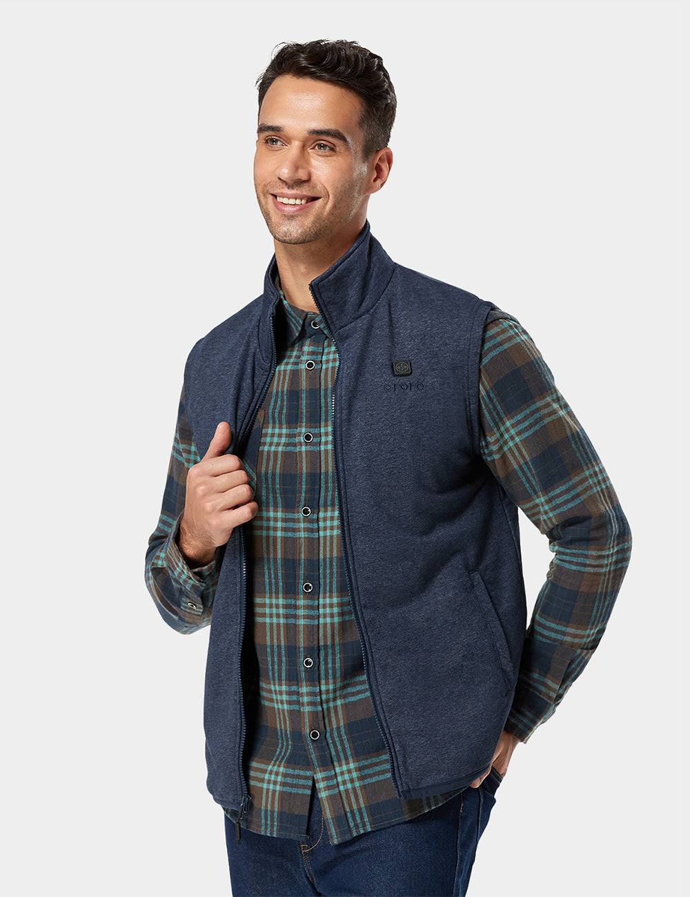 Men's Heated Fleece Vest, Thumbnail 27