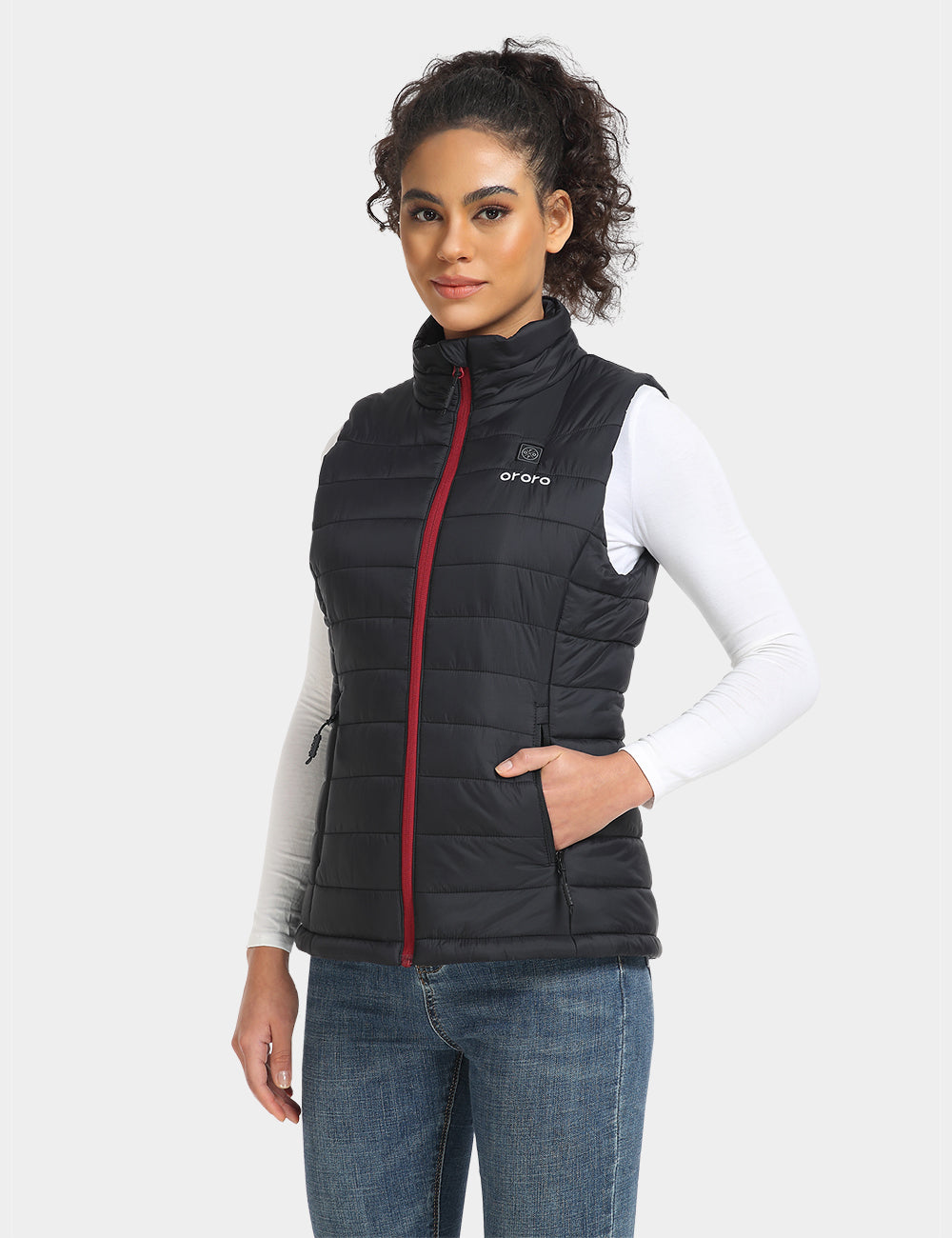 Women's Classic Heated Vest - Black, Thumbnail 4