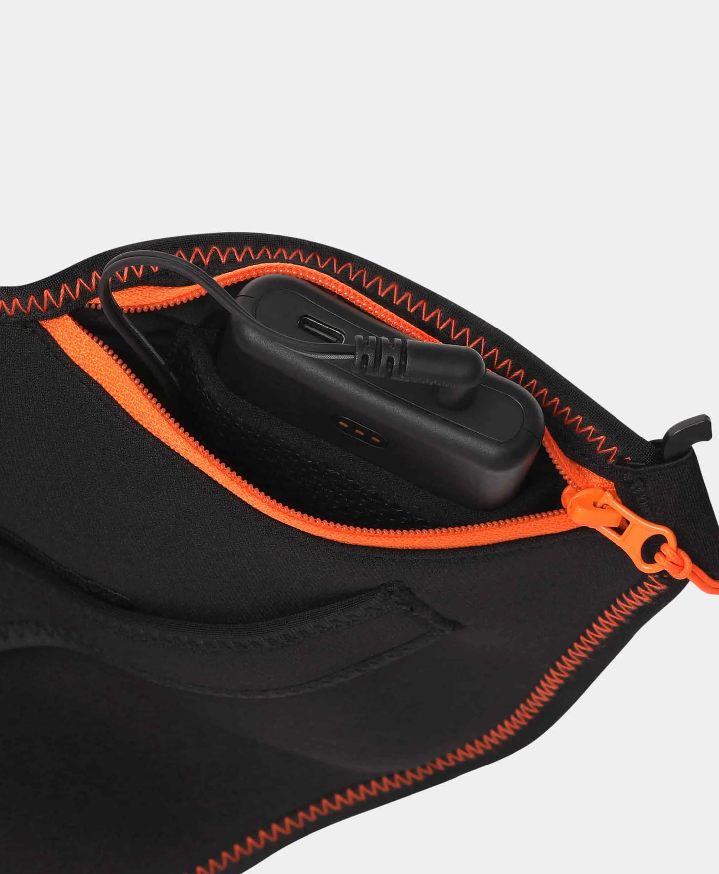 Zipped battery pocket