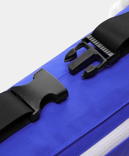 Adjustable waist strap with buckle fastener