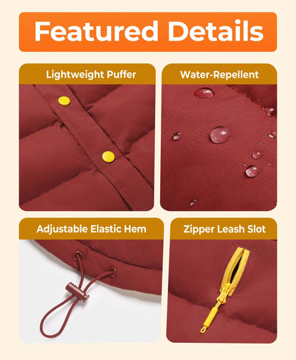 Snøwoof 3-Zone Heated Dog Puffer Vest