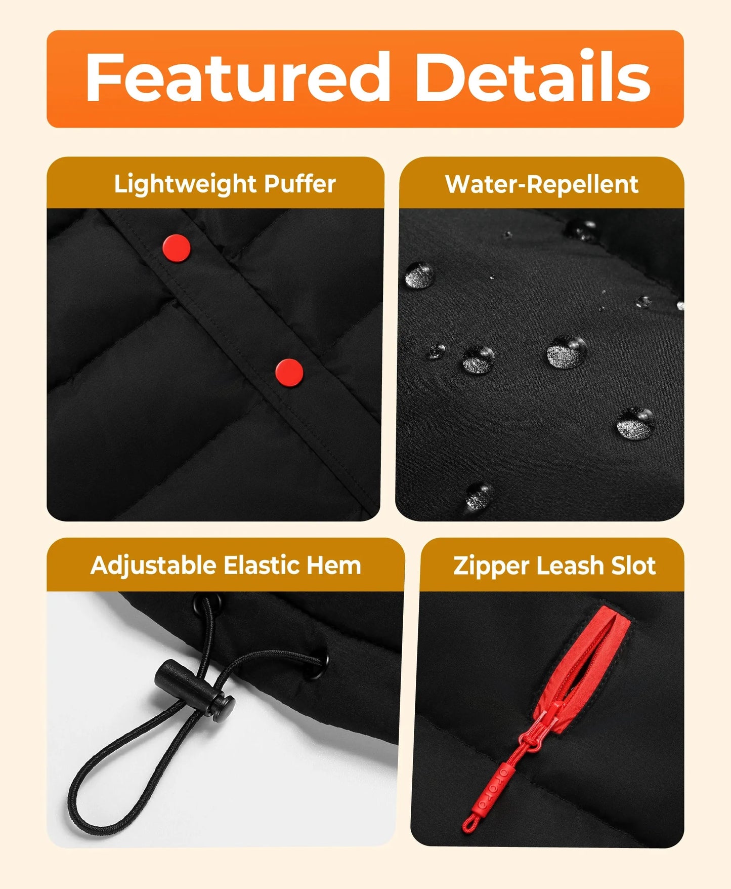 Snøwoof 3-Zone Heated Dog Puffer Vest