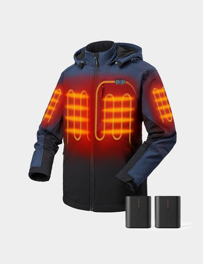 Bundle Deal - Men's Dual Control Heated Jacket (Chest Heating) & Extra Mini 5K Battery