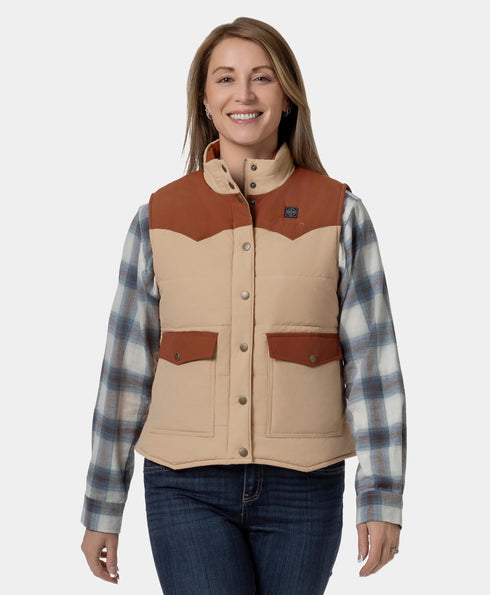 Amelia Women's Western Heated Vest ,view 1