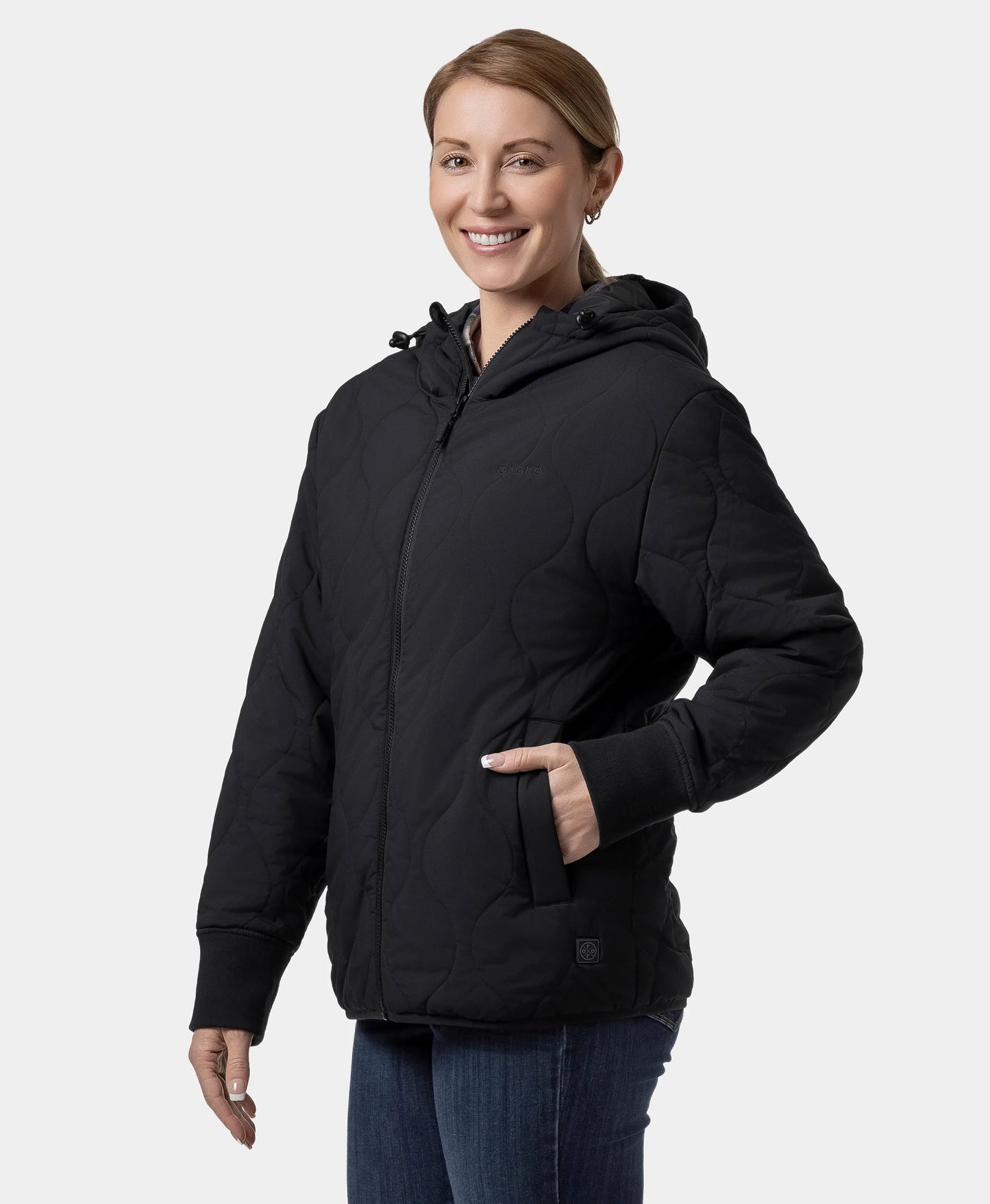 Stargazer Women's Heated Quilted Hoodie Jacket