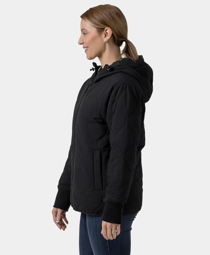 Stargazer Women's Heated Quilted Hoodie Jacket